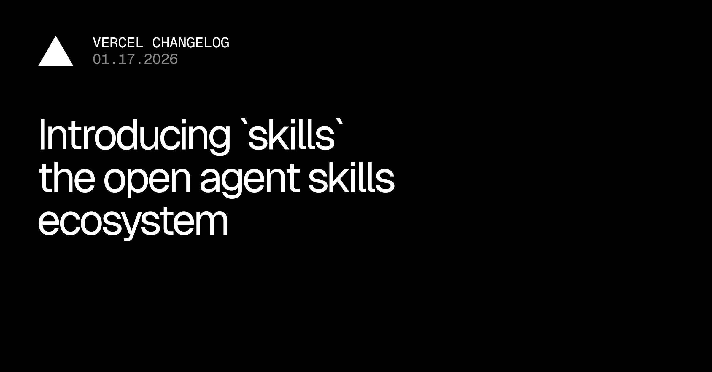 Vercel Skills CLI Interface