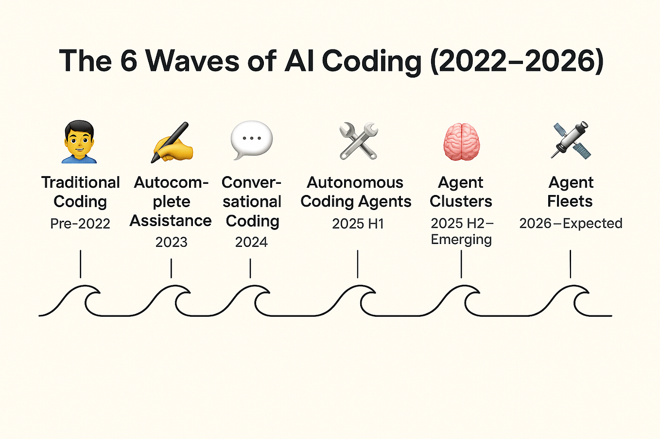 AI Coding Evolution Timeline