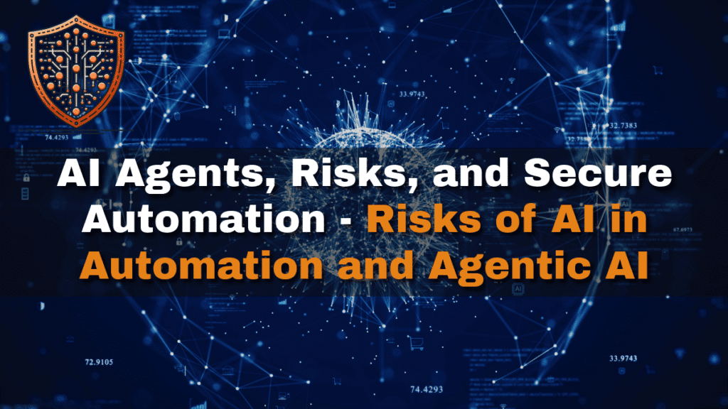 AI Agent security risks and automated execution diagram