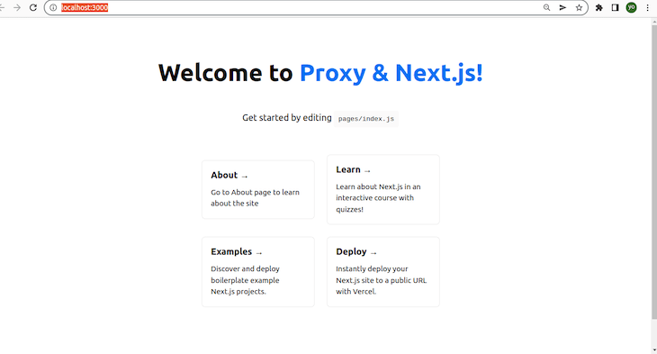 Next.js Proxy Flow