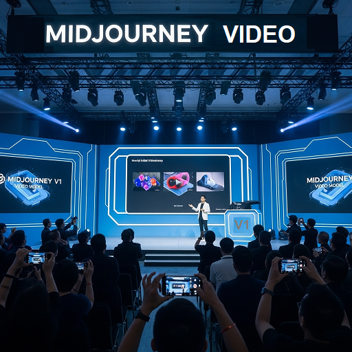 Midjourney V1 Model Launch Concept Art