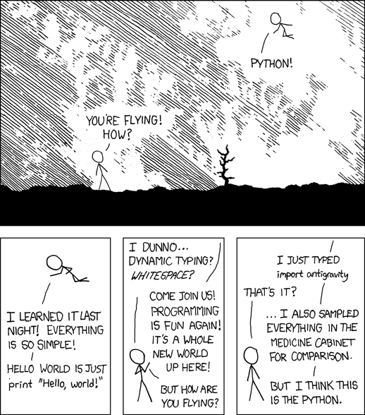 xkcd那张著名的Python反重力漫画
